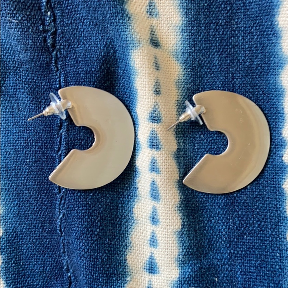 Urban outfitters chunky silver hoops